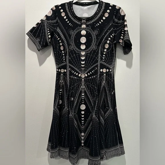 Blackmillk tshirt dress Moon Phases - Picture 1 of 1
